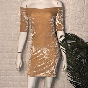 Suede Tan dress